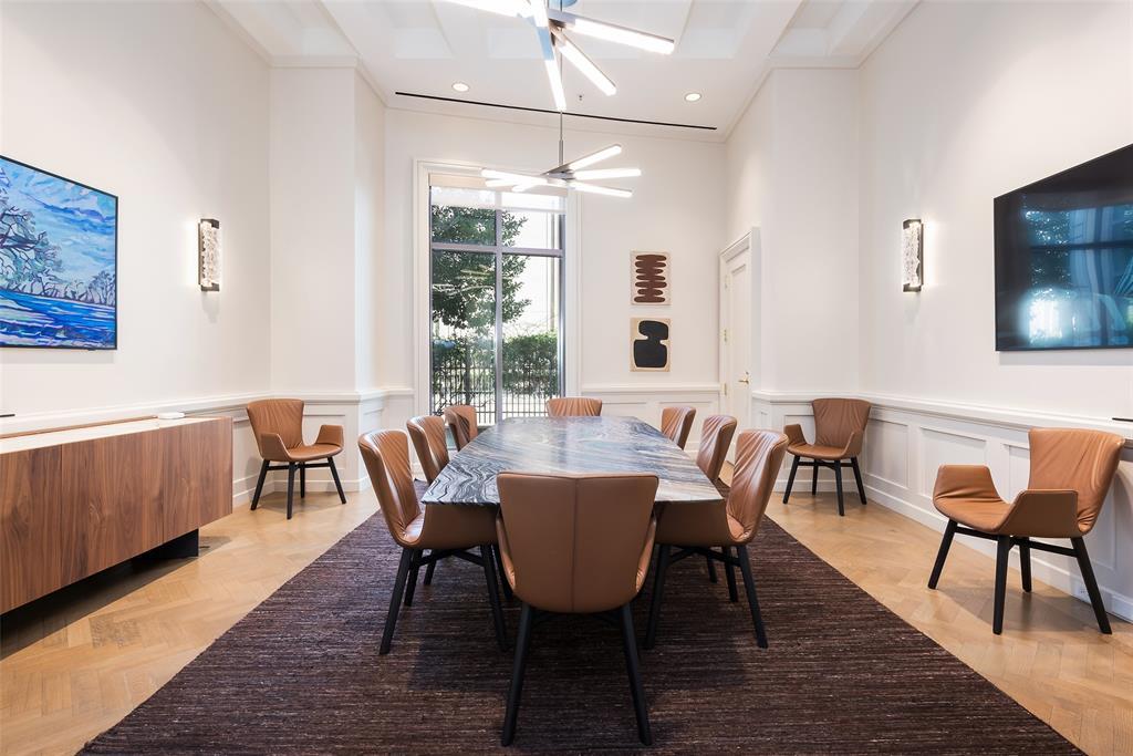 Private meeting room with sophisticated meeting space