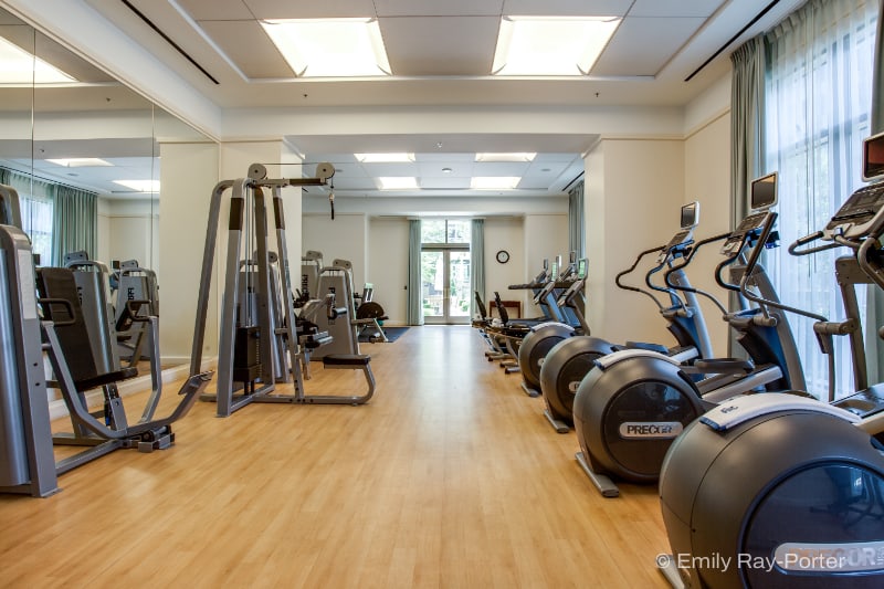 State-of-the-art fitness center with premium equipment