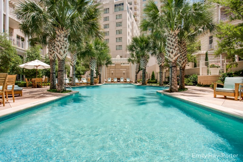 Resort-style swimming pool and spa