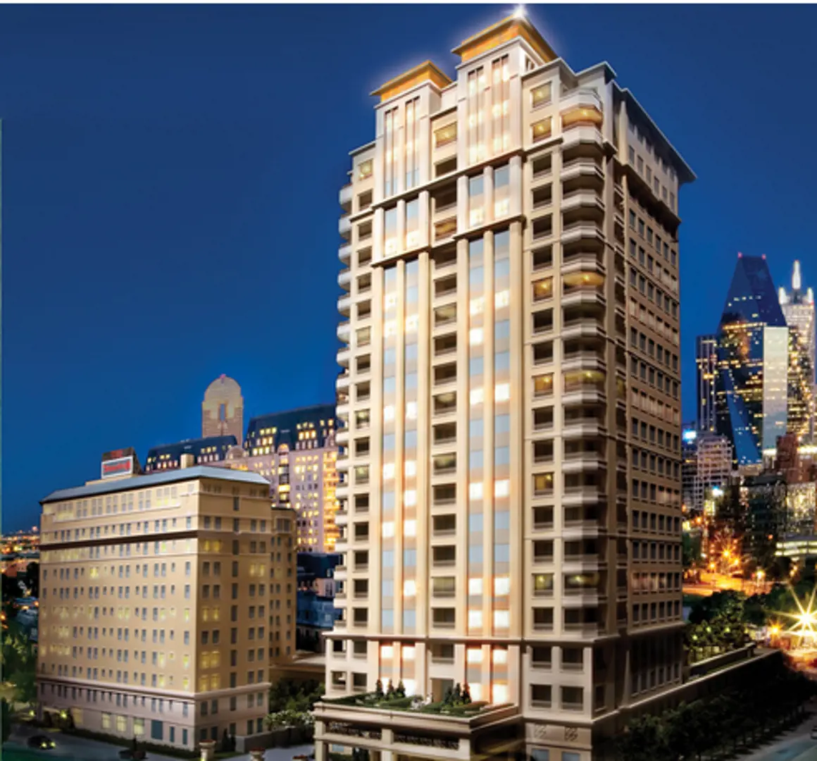 View of The Ritz-Carlton Residences Dallas - Luxury High-Rise Condos in Uptown ...